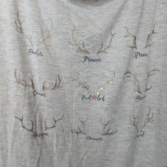 Maurices Santa's Reindeer Graphic Tee  XXL - Picture 3 of 7